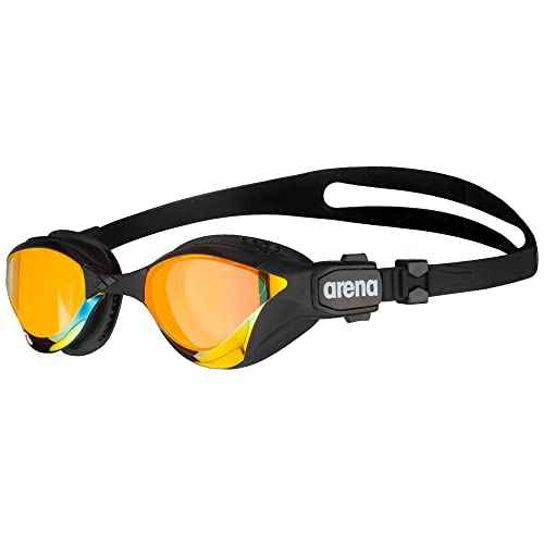 ARENA Unisex Adult Cobra Tri Swimming Goggles for Triathlon and Fitness Swipe Anti-Fog Wide Vision Mirror Lens