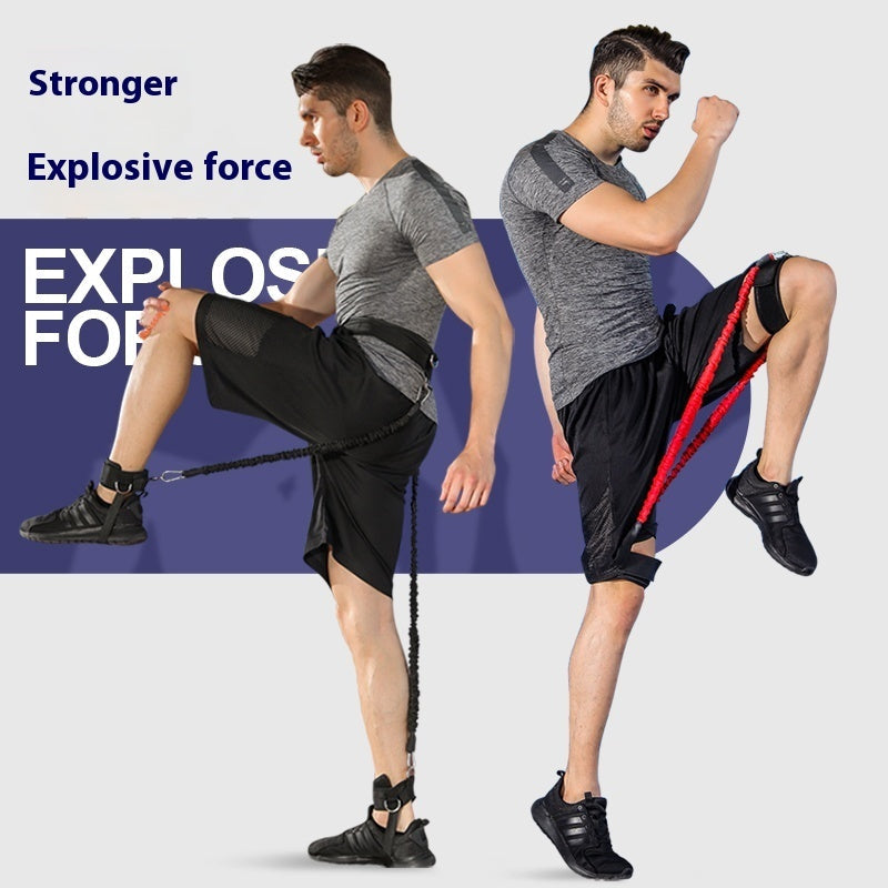 Boxing MMA Taekwondo Elastic String Basketball Bounce Strength Leg Training Explosive Power Resistance Band Fitness Equipment