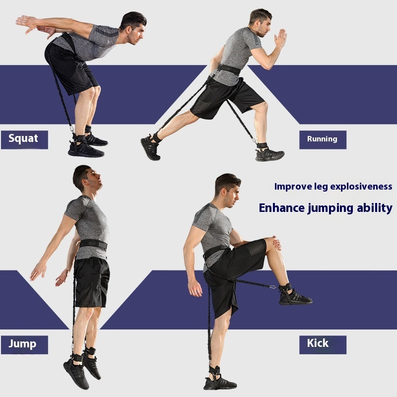 Boxing MMA Taekwondo Elastic String Basketball Bounce Strength Leg Training Explosive Power Resistance Band Fitness Equipment