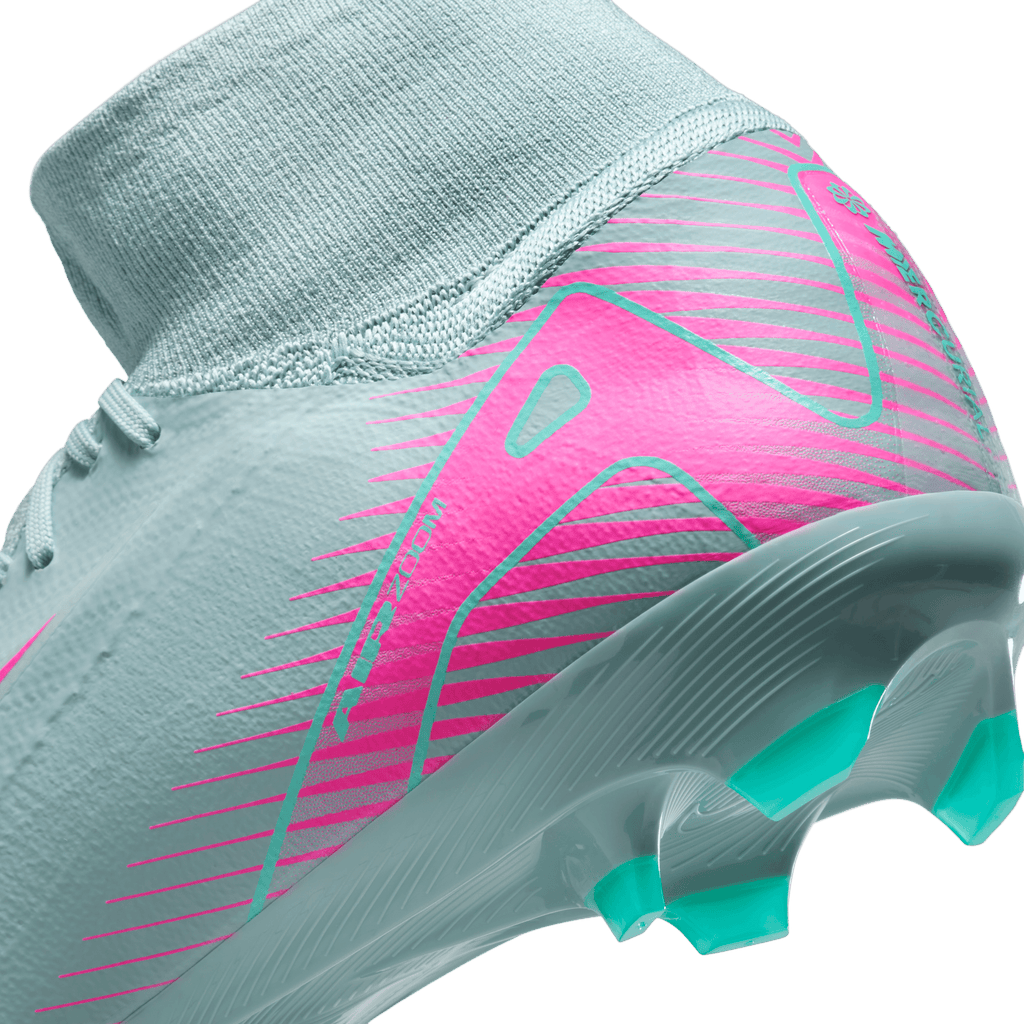 Nike Youth Mercurial Superfly10 Pro FG High-Top Soccer Cleats-Ocean Cube/Pink Blast