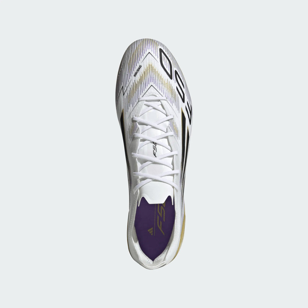 Adidas F50 Elite AG-Cloud White / Core Black / Gold Metallic