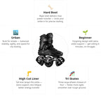 Flying Eagle X7D Reaver T110 Black Skates